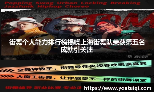 街舞个人能力排行榜揭晓上海街舞队荣获第五名成就引关注
